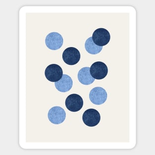 Bubbles - Navy Blue Sticker